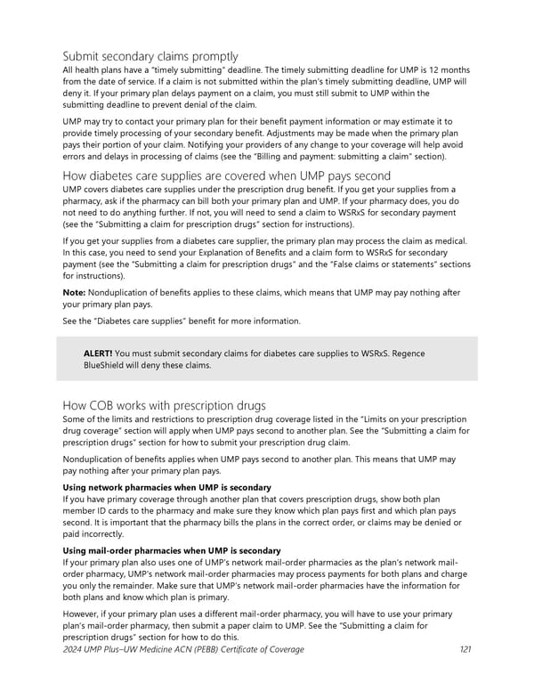 UMP Plus–UW Medicine Accountable Care Network (UW Medicine ACN) COC (2024) - Page 122