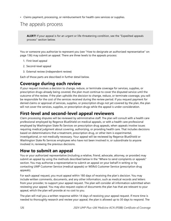 UMP Plus–UW Medicine Accountable Care Network (UW Medicine ACN) COC (2024) - Page 127