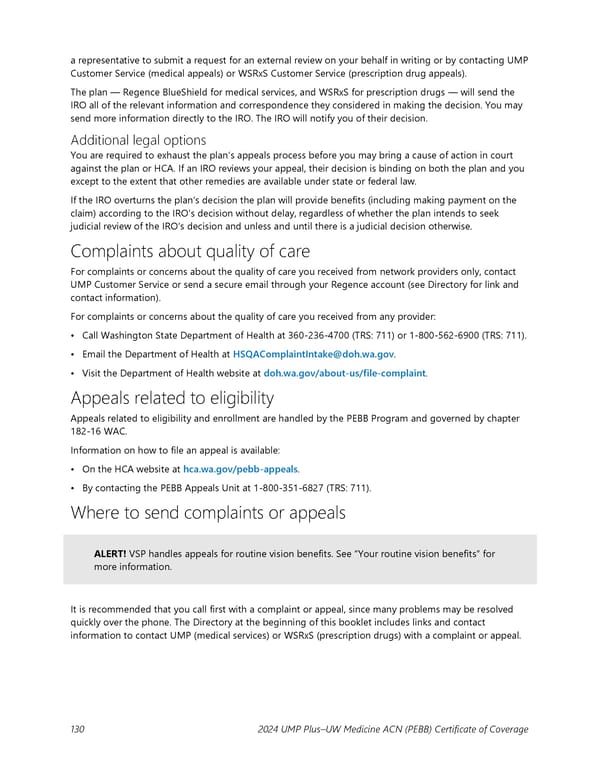 UMP Plus–UW Medicine Accountable Care Network (UW Medicine ACN) COC (2024) - Page 131