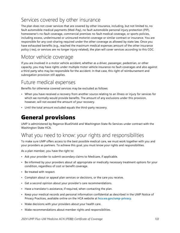 UMP Plus–UW Medicine Accountable Care Network (UW Medicine ACN) COC (2024) - Page 134