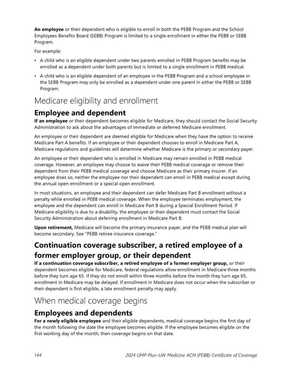 UMP Plus–UW Medicine Accountable Care Network (UW Medicine ACN) COC (2024) - Page 145