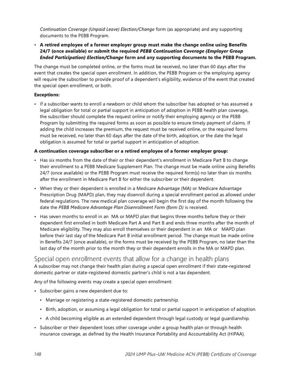 UMP Plus–UW Medicine Accountable Care Network (UW Medicine ACN) COC (2024) - Page 149