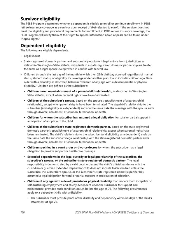 UMP Plus–UW Medicine Accountable Care Network (UW Medicine ACN) COC (2024) - Page 157