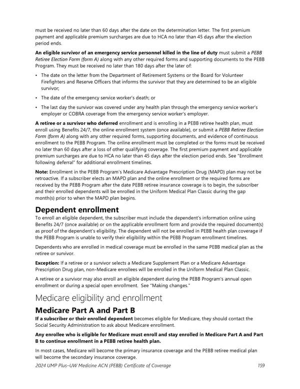 UMP Plus–UW Medicine Accountable Care Network (UW Medicine ACN) COC (2024) - Page 160