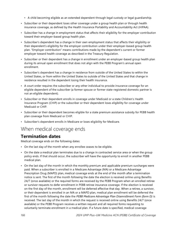 UMP Plus–UW Medicine Accountable Care Network (UW Medicine ACN) COC (2024) - Page 167