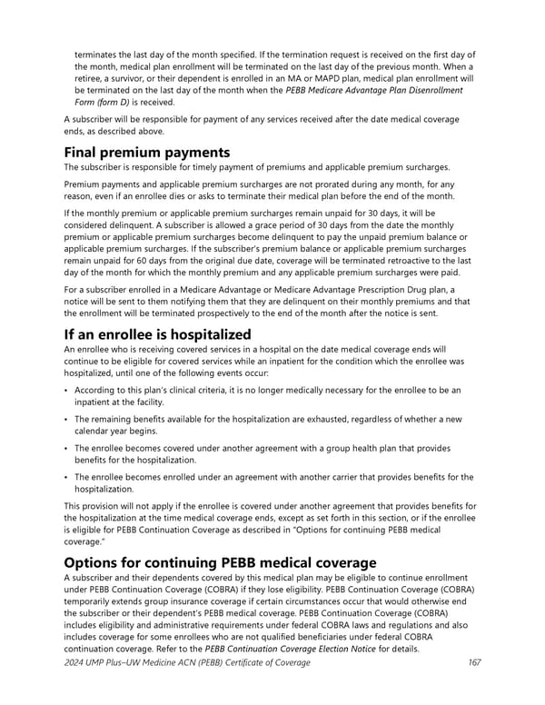 UMP Plus–UW Medicine Accountable Care Network (UW Medicine ACN) COC (2024) - Page 168