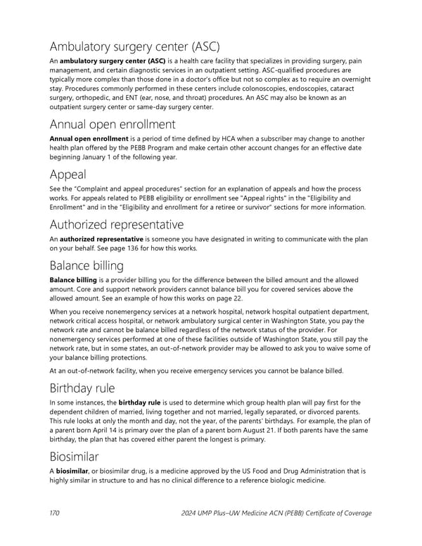 UMP Plus–UW Medicine Accountable Care Network (UW Medicine ACN) COC (2024) - Page 171