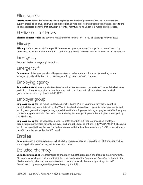 UMP Plus–UW Medicine Accountable Care Network (UW Medicine ACN) COC (2024) - Page 174