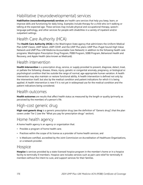 UMP Plus–UW Medicine Accountable Care Network (UW Medicine ACN) COC (2024) - Page 177