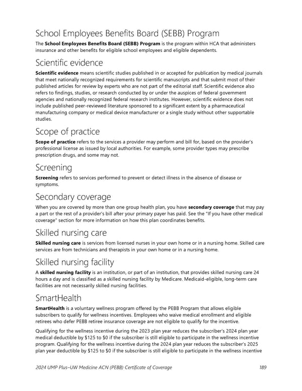 UMP Plus–UW Medicine Accountable Care Network (UW Medicine ACN) COC (2024) - Page 190