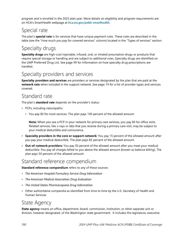 UMP Plus–UW Medicine Accountable Care Network (UW Medicine ACN) COC (2024) - Page 191