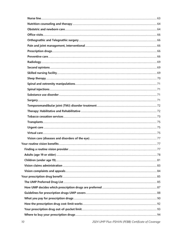 UMP Plus–Puget Sound High Value Network (PSHVN) COC (2024) - Page 11