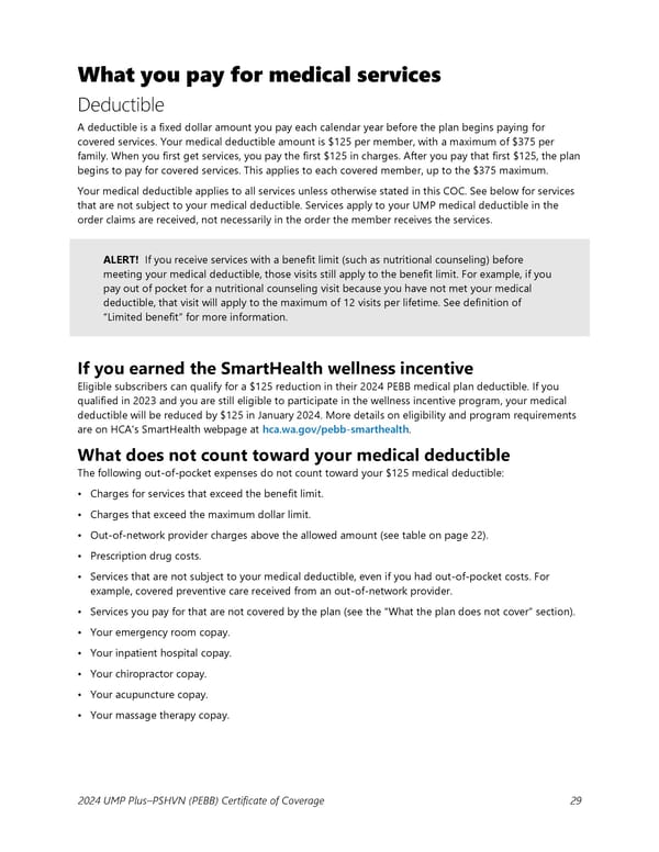 UMP Plus–Puget Sound High Value Network (PSHVN) COC (2024) - Page 30