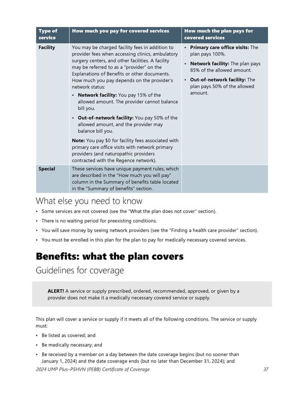 UMP Plus–Puget Sound High Value Network (PSHVN) COC (2024) - Page 38