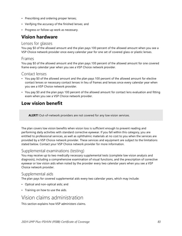 UMP Plus–Puget Sound High Value Network (PSHVN) COC (2024) - Page 84