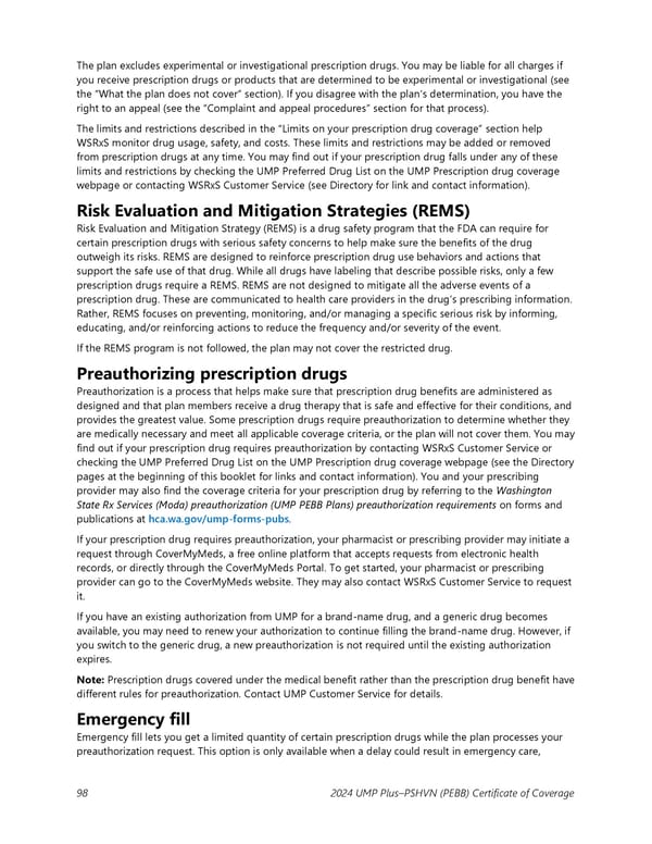 UMP Plus–Puget Sound High Value Network (PSHVN) COC (2024) - Page 99