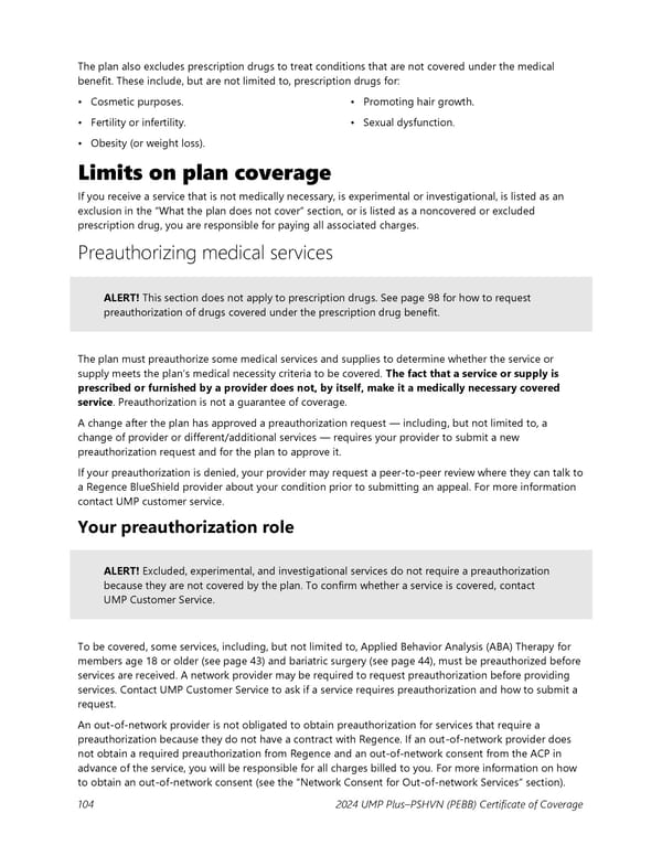 UMP Plus–Puget Sound High Value Network (PSHVN) COC (2024) - Page 105