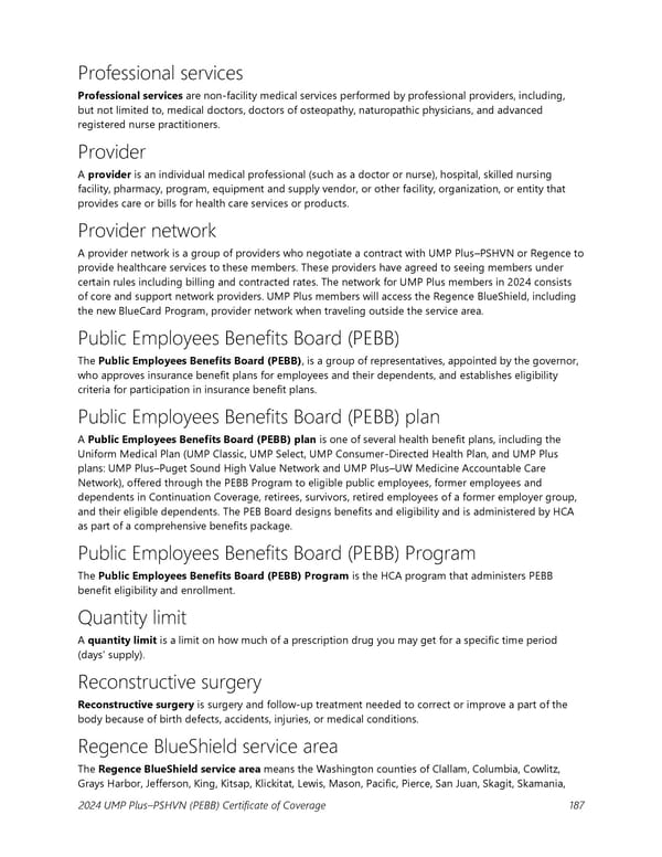 UMP Plus–Puget Sound High Value Network (PSHVN) COC (2024) - Page 188