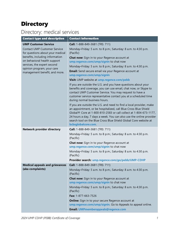 UMP Consumer-Directed Health Plan (CDHP) COC (2024) - Page 2