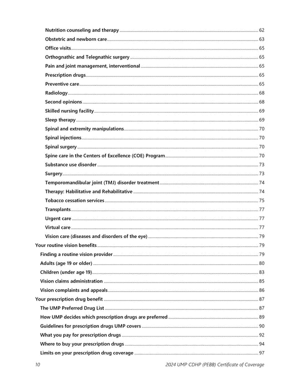 UMP Consumer-Directed Health Plan (CDHP) COC (2024) - Page 11