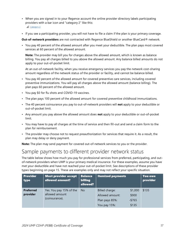 UMP Consumer-Directed Health Plan (CDHP) COC (2024) - Page 18