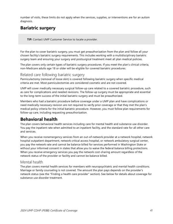 UMP Consumer-Directed Health Plan (CDHP) COC (2024) - Page 42