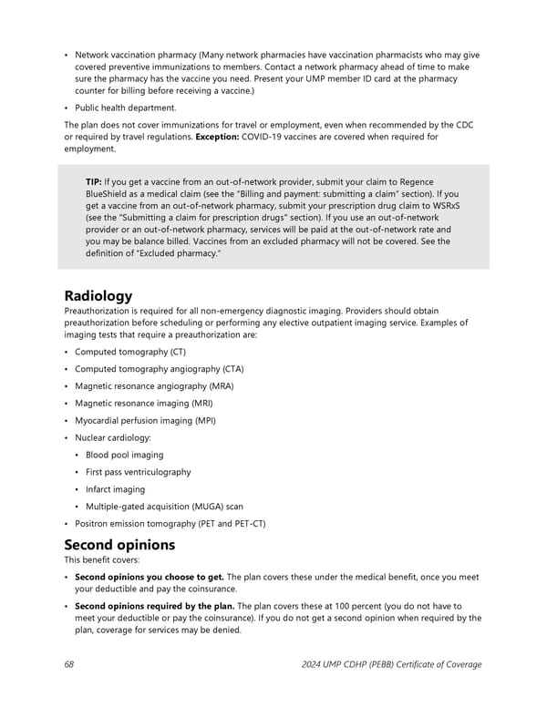 UMP Consumer-Directed Health Plan (CDHP) COC (2024) - Page 69