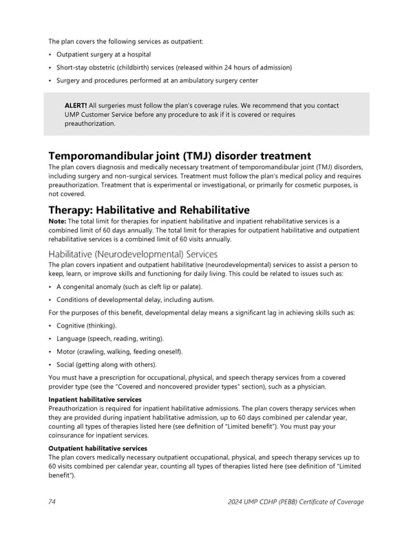 UMP Consumer-Directed Health Plan (CDHP) COC (2024) - Page 75