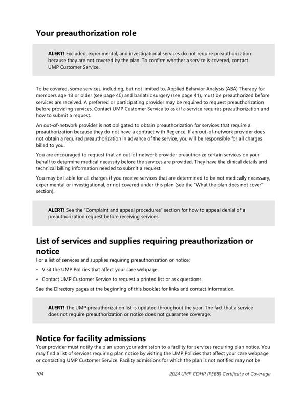 UMP Consumer-Directed Health Plan (CDHP) COC (2024) - Page 105