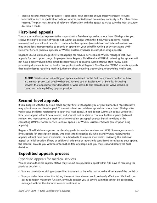 UMP Consumer-Directed Health Plan (CDHP) COC (2024) - Page 128