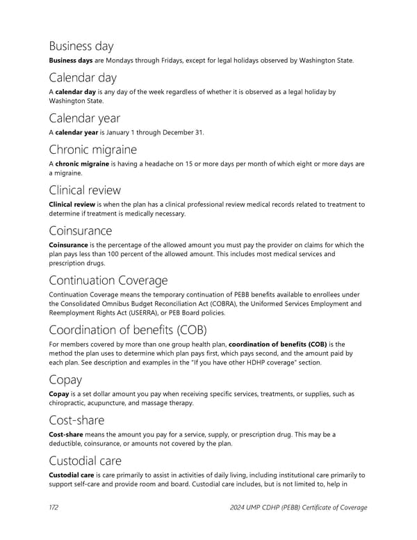 UMP Consumer-Directed Health Plan (CDHP) COC (2024) - Page 173