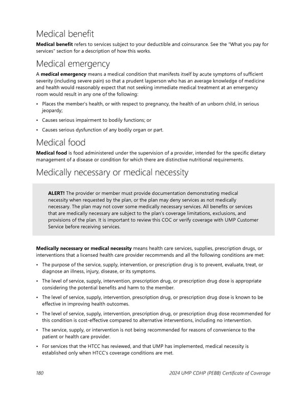 UMP Consumer-Directed Health Plan (CDHP) COC (2024) - Page 181