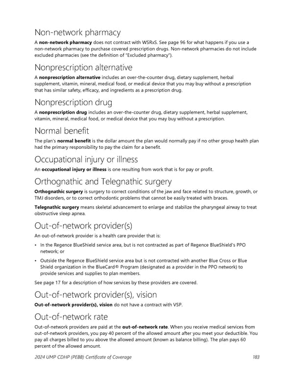 UMP Consumer-Directed Health Plan (CDHP) COC (2024) - Page 184