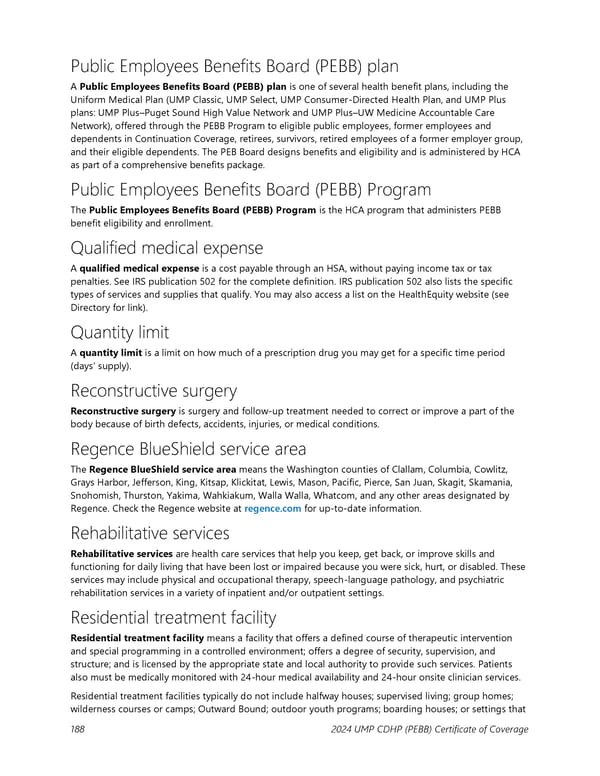 UMP Consumer-Directed Health Plan (CDHP) COC (2024) - Page 189