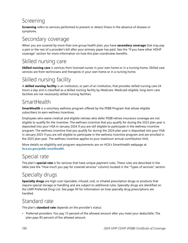 UMP Consumer-Directed Health Plan (CDHP) COC (2024) - Page 191