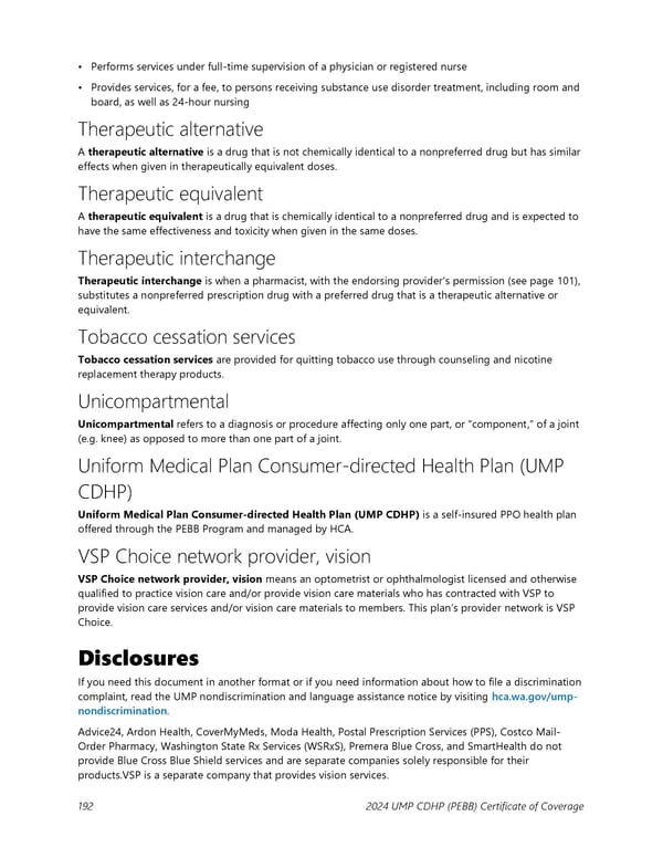 UMP Consumer-Directed Health Plan (CDHP) COC (2024) - Page 193