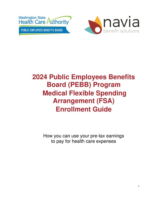 Medical FSA Enrollment Guide - Page 1