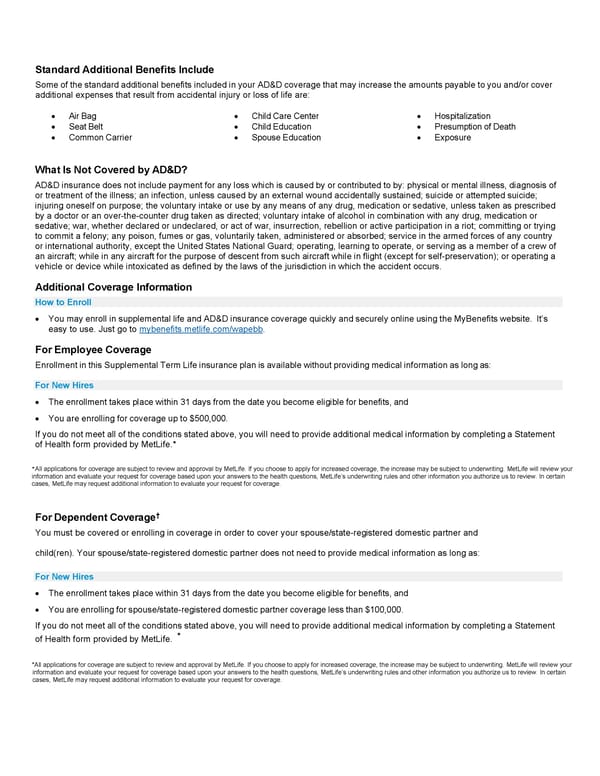 Plan summary - Page 2