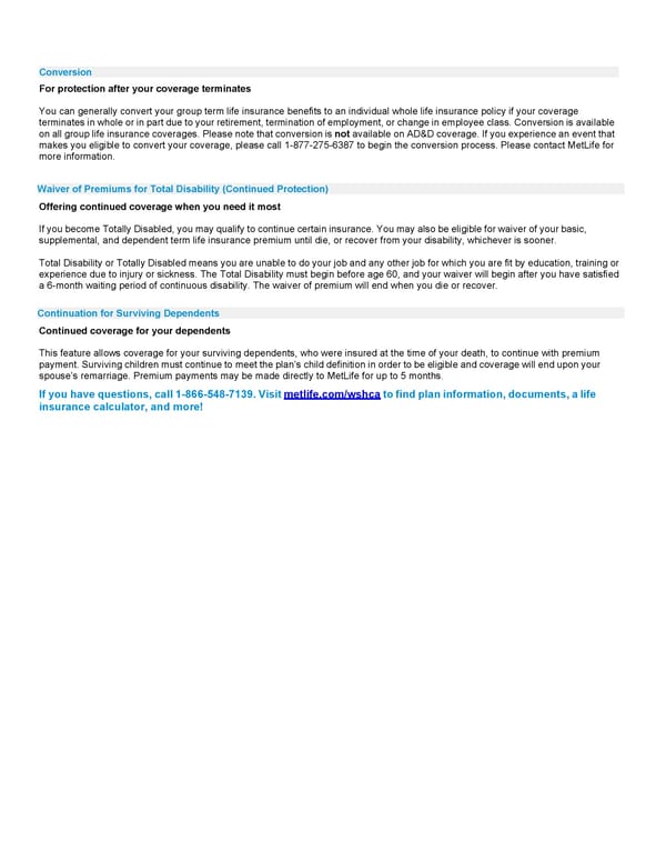 Plan summary - Page 6