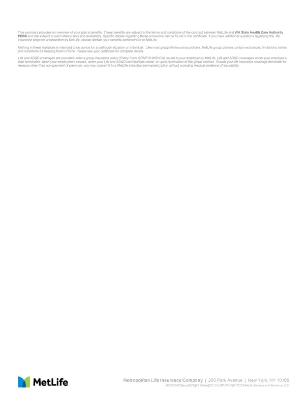 Plan summary - Page 8