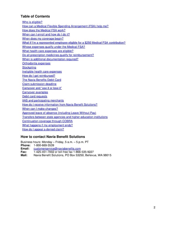 Medical FSA Enrollment Guide - Page 2
