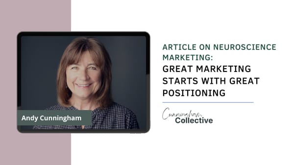 Andy Cunningham's article on neurosciencemarketing.com - Page 1