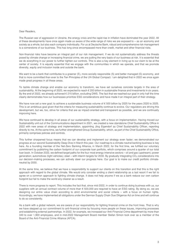 Deutsche Bank Non Financial Report  - Page 4