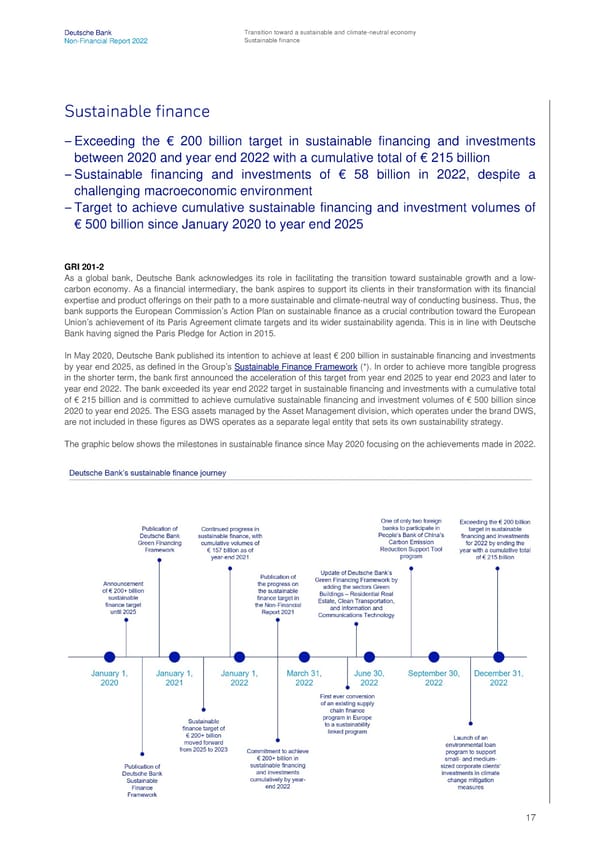 Deutsche Bank Non Financial Report  - Page 18