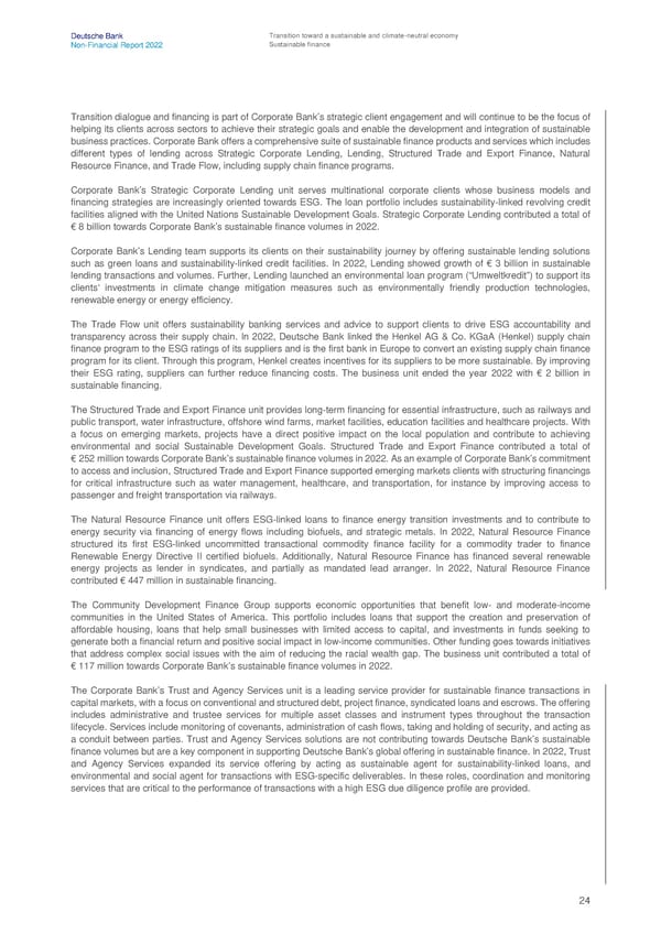 Deutsche Bank Non Financial Report  - Page 25