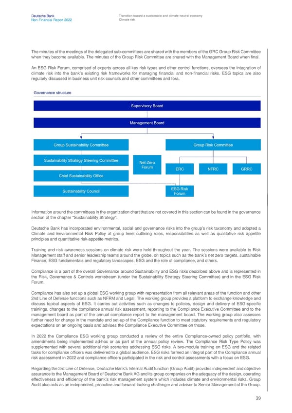 Deutsche Bank Non Financial Report  - Page 40