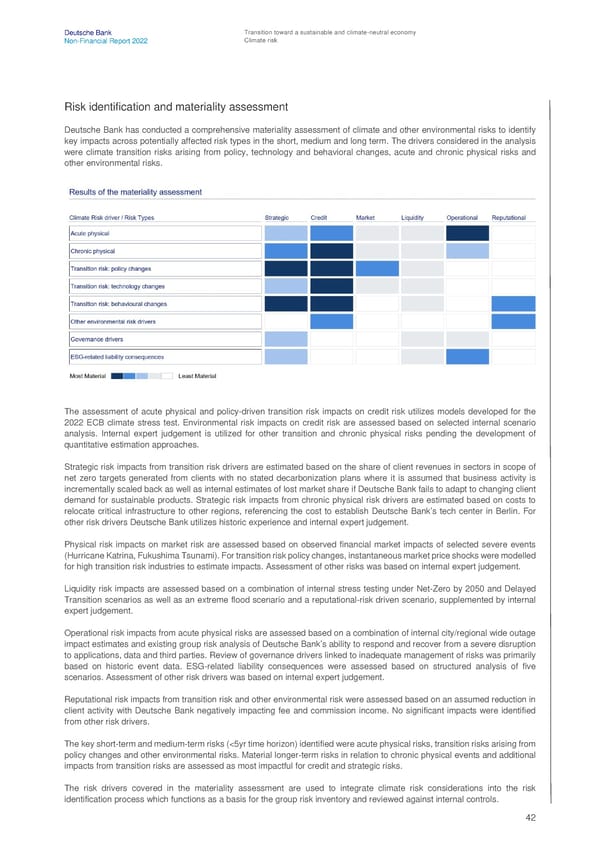 Deutsche Bank Non Financial Report  - Page 43