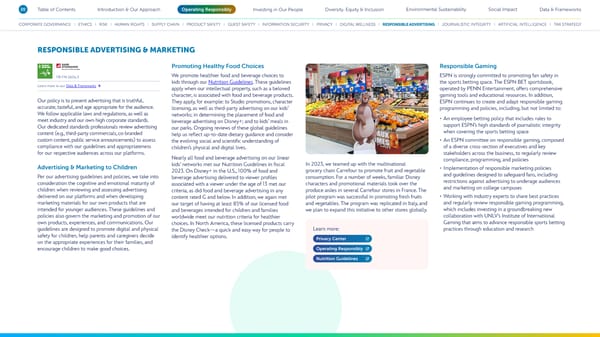 Disney 2023 Sustainability & Social Impact Report - Page 20