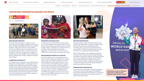 Disney 2023 Sustainability & Social Impact Report - Page 61