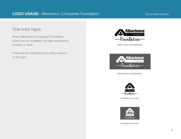 Albertsons Companies Brand Book - Page 9